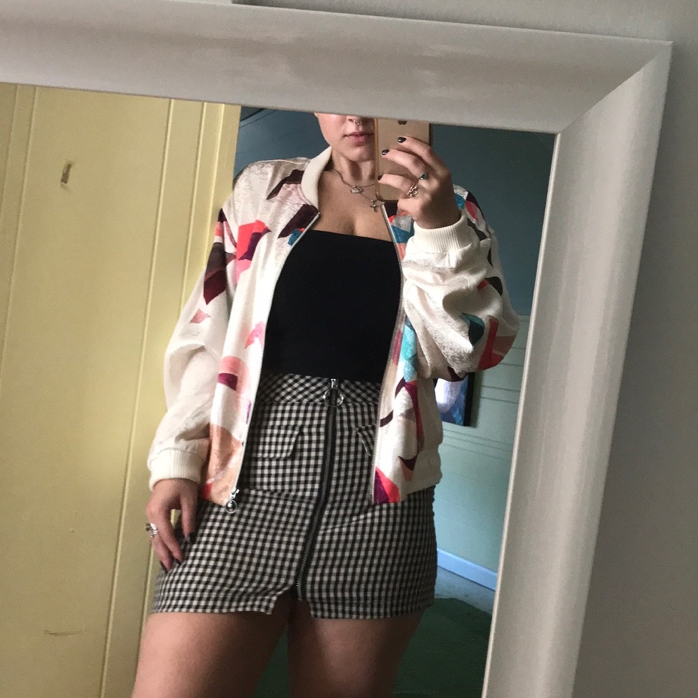 Anthropologie Geo Bomber Jacket